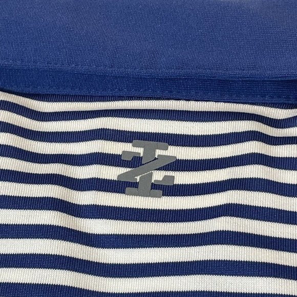 Izod Golf Polo Shirt Men's Large L Blue Collared Short Sleeve Athletic Quick Dry - Picture 8 of 8